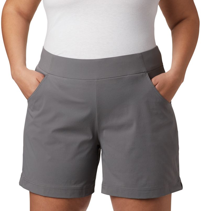 Columbia Anytime Casual Short Plus Size - Women's 1X / 6 City Grey