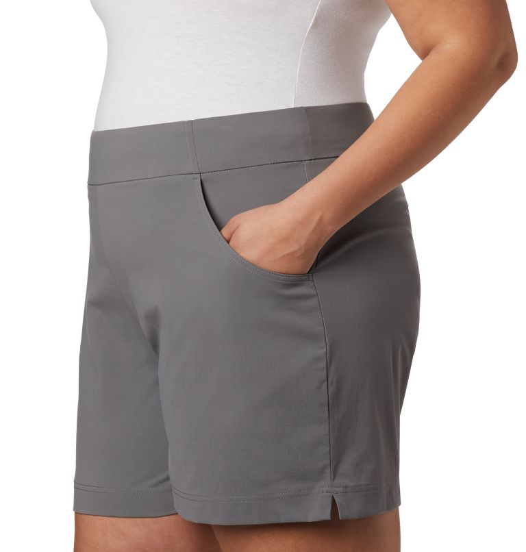 Women's Anytime Casual Shorts - Plus Size, Color: City Grey, image 4