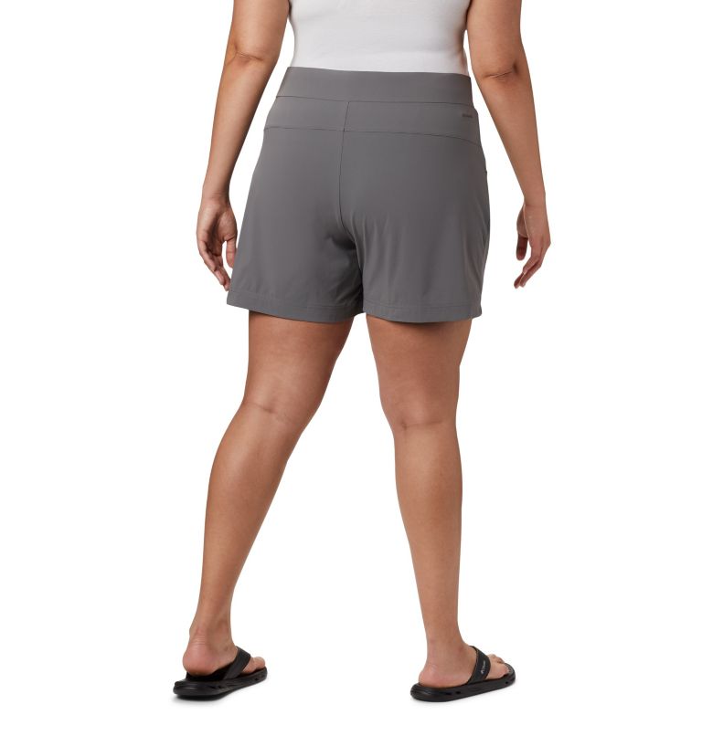 Thumbnail: Women's Anytime Casual Shorts - Plus Size, Color: City Grey, image 2