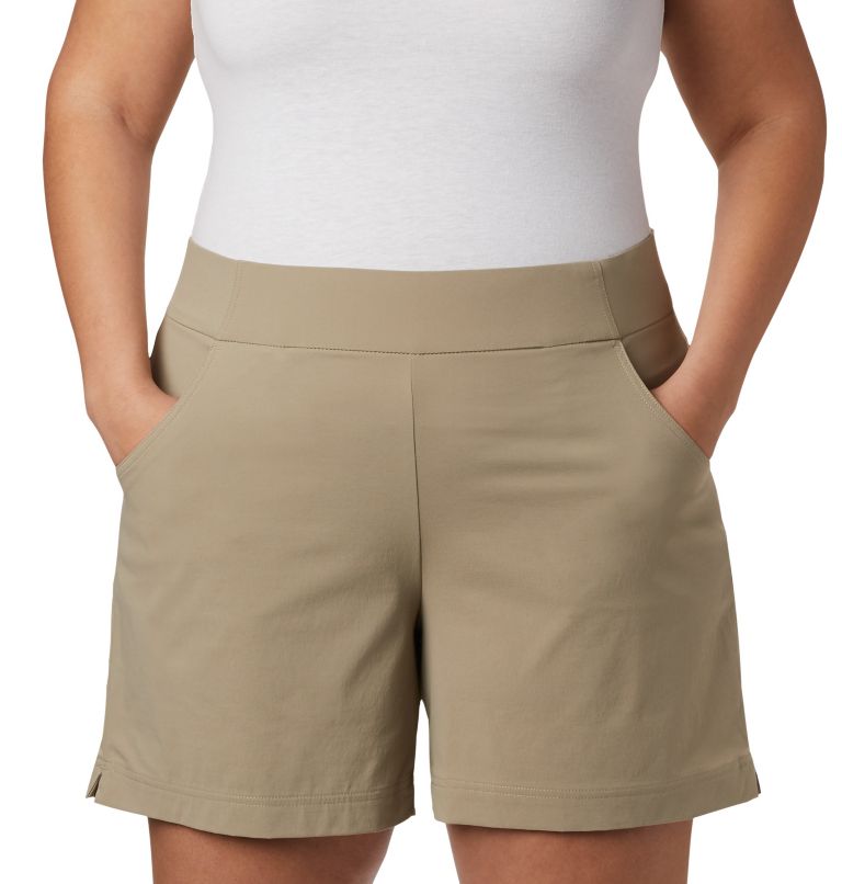 Thumbnail: Women's Anytime Casual Shorts - Plus Size, Color: Tusk, image 3