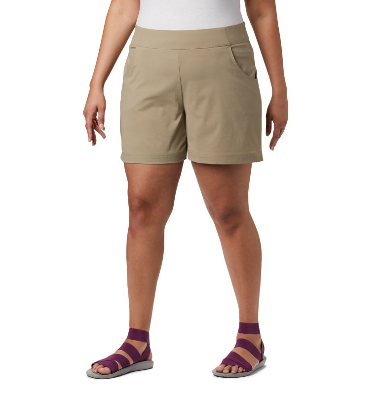 Women's Anytime Casual Shorts - Plus Size, Color: Tusk, image 1