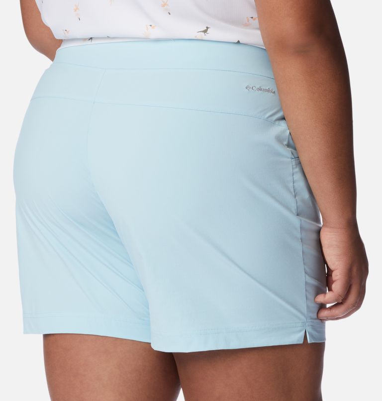Thumbnail: Women's Anytime Casual Shorts - Plus Size, Color: Spring Blue, image 5