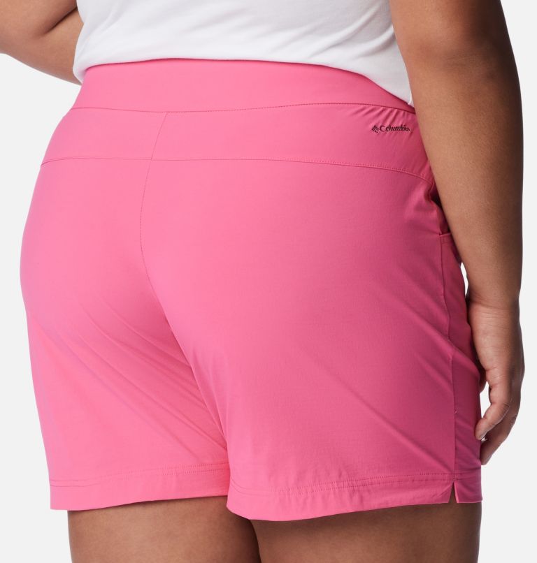 Women's Anytime Casual Shorts - Plus Size, Color: Wild Geranium, image 5