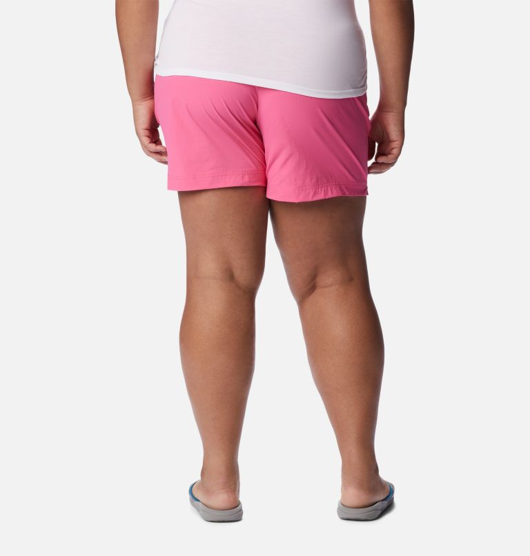 Women's Anytime Casual Shorts - Plus Size, Color: Wild Geranium, image 2