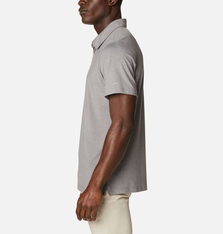 Men’s Tech Trail Polo Shirt, Color: Boulder Heather, image 3