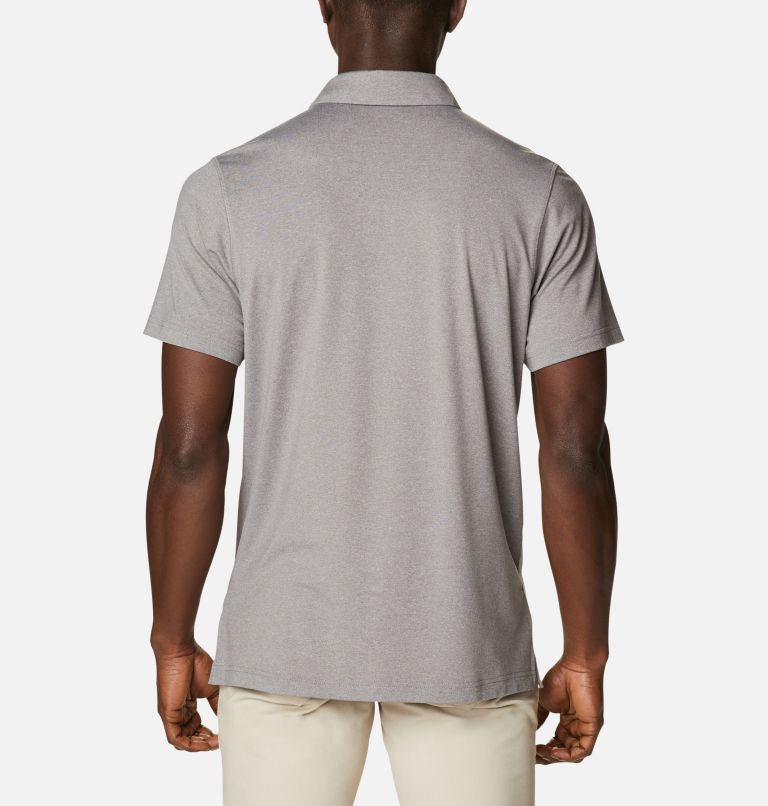 Men’s Tech Trail Polo Shirt, Color: Boulder Heather, image 2