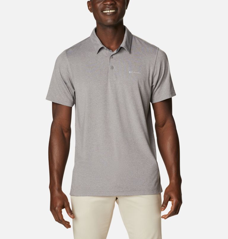 Men’s Tech Trail Polo Shirt - Tall, Color: Boulder Heather, image 1