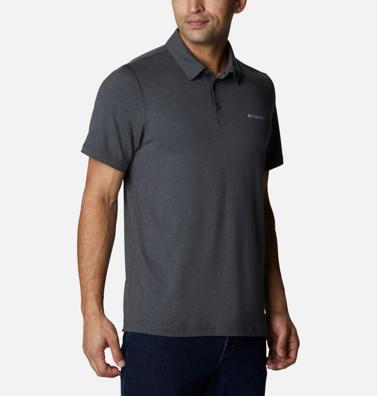 Men’s Tech Trail Polo Shirt - Tall, Color: Shark Heather, image 5