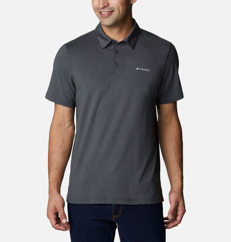 Thumbnail: Men’s Tech Trail Polo Shirt, Color: Shark, image 1