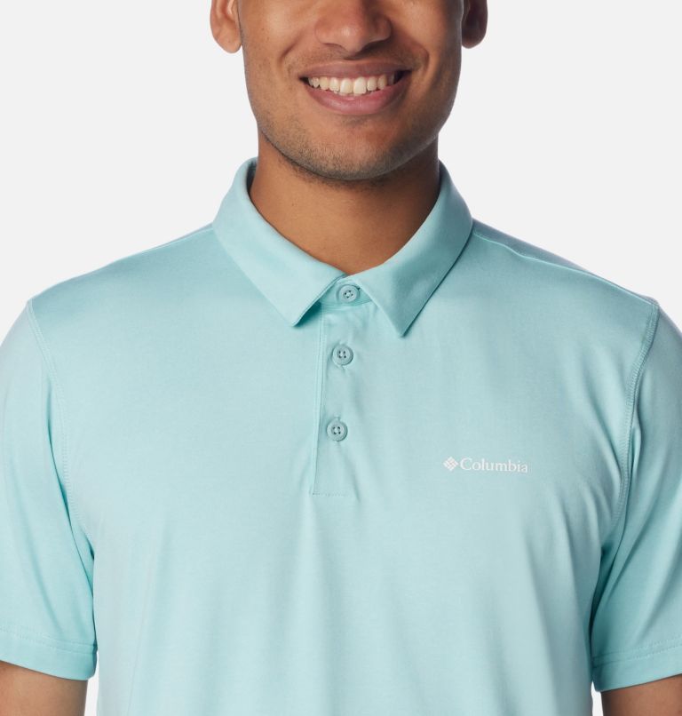 Men’s Tech Trail Polo Shirt, Color: Spray Heather, image 4