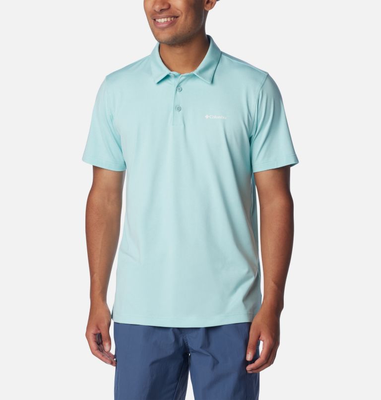 Men’s Tech Trail Polo Shirt, Color: Spray Heather, image 1