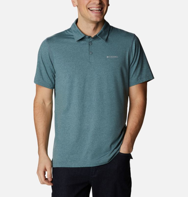 Men’s Tech Trail Polo Shirt, Color: Metal Heather, image 1