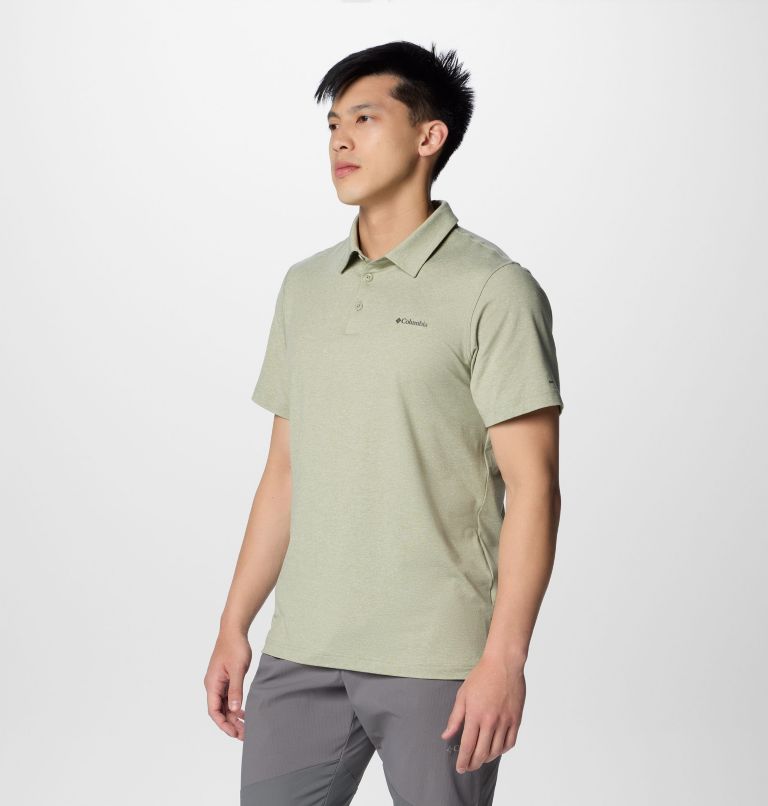 Men’s Tech Trail Polo Shirt, Color: Safari Heather, image 4