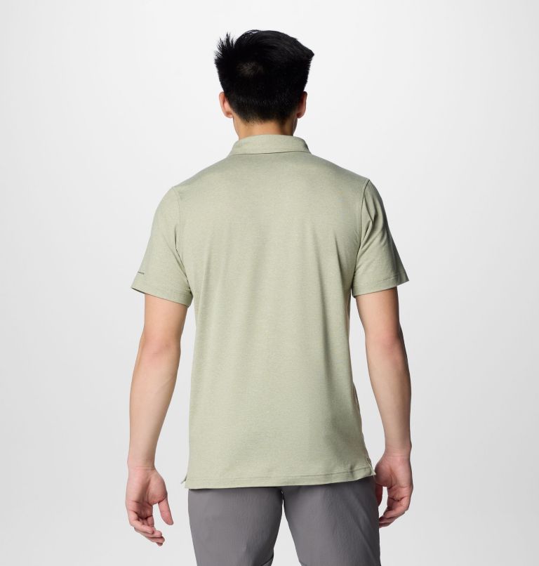 Men’s Tech Trail Polo Shirt, Color: Safari Heather, image 2