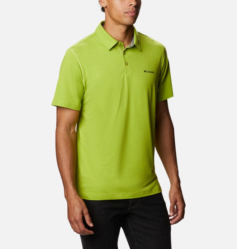 Men’s Tech Trail Polo Shirt, Color: Matcha, image 5