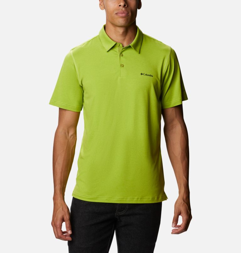 Men’s Tech Trail Polo Shirt, Color: Matcha, image 1