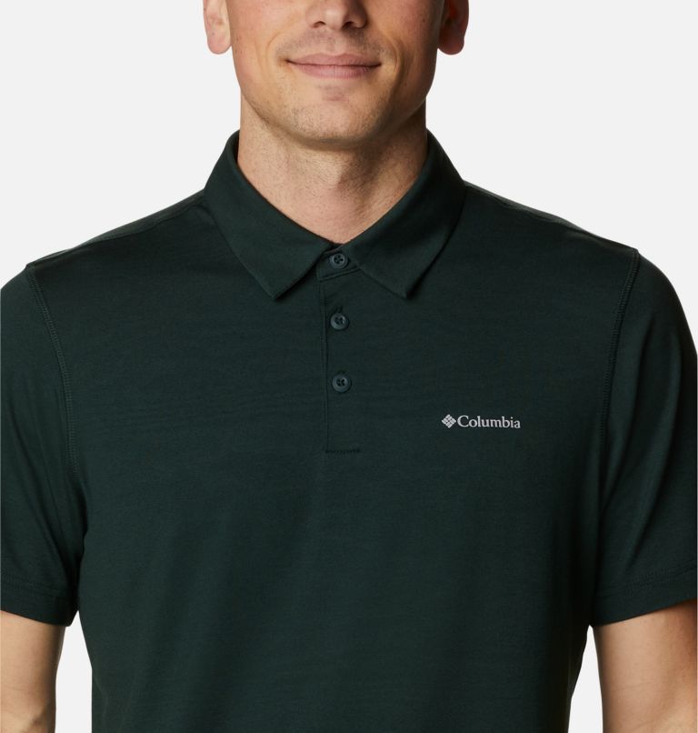 Thumbnail: Men’s Tech Trail Polo Shirt, Color: Spruce, image 4