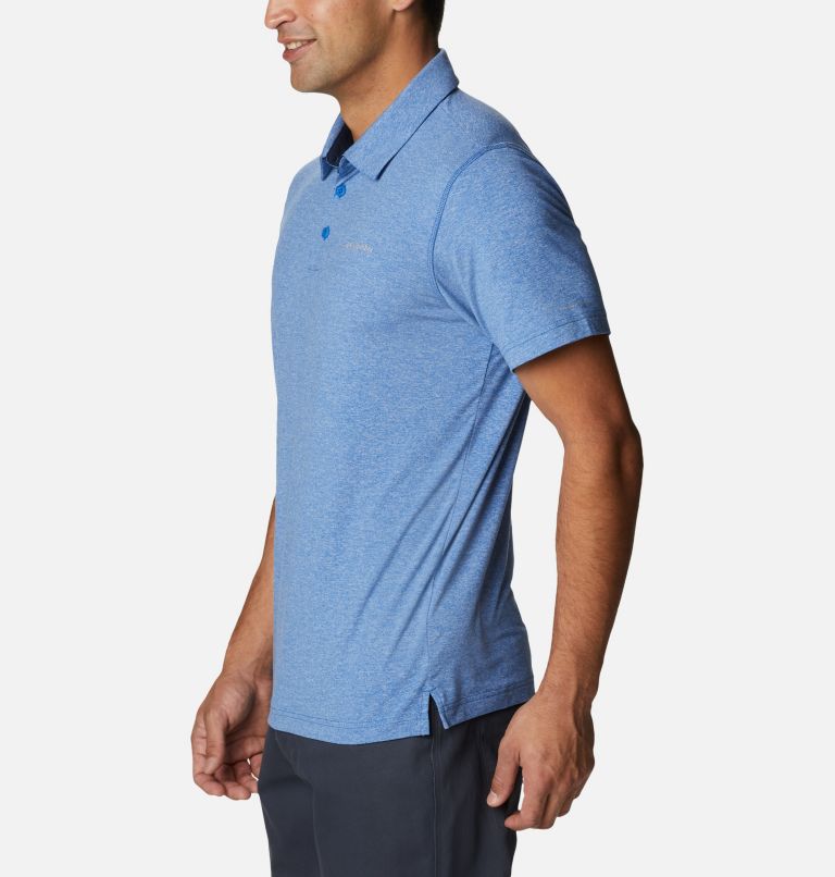 Thumbnail: Men’s Tech Trail Polo Shirt, Color: Bright Indigo, image 3