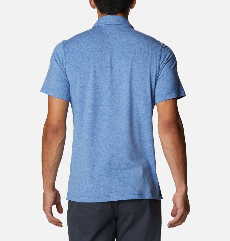 Thumbnail: Men’s Tech Trail Polo Shirt - Tall, Color: Bright Indigo, image 2
