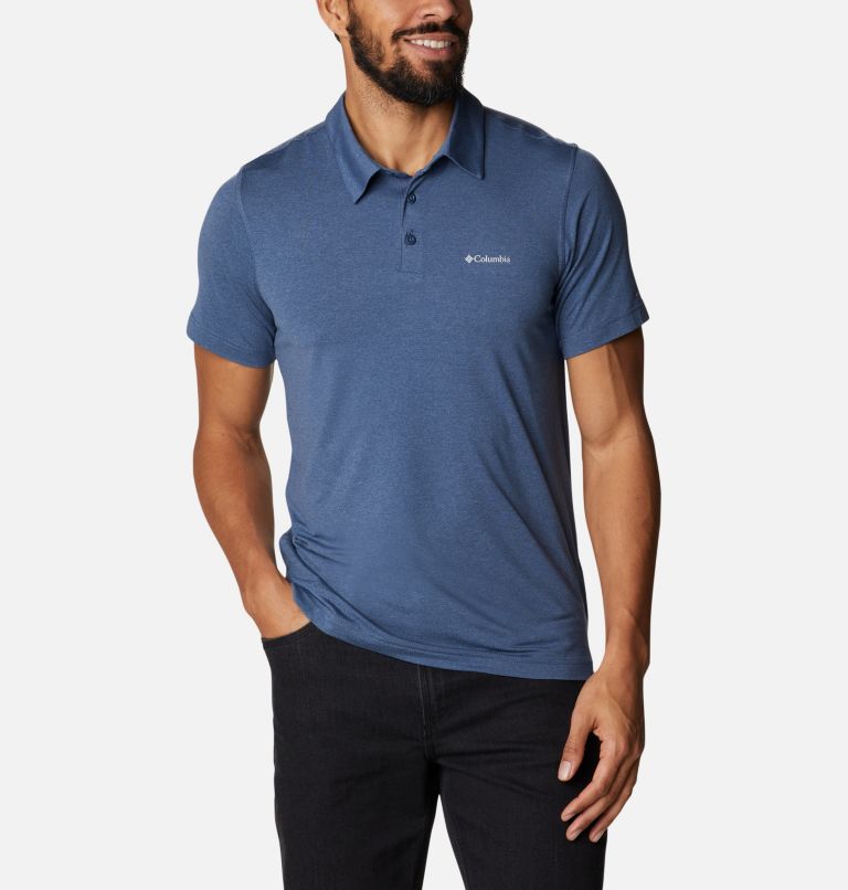 Men’s Tech Trail Polo Shirt, Color: Dark Mountain Heather, image 1
