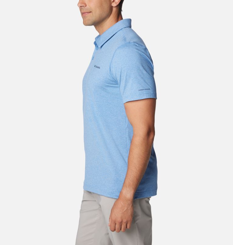 Men’s Tech Trail Polo Shirt, Color: Skyler Heather, image 3