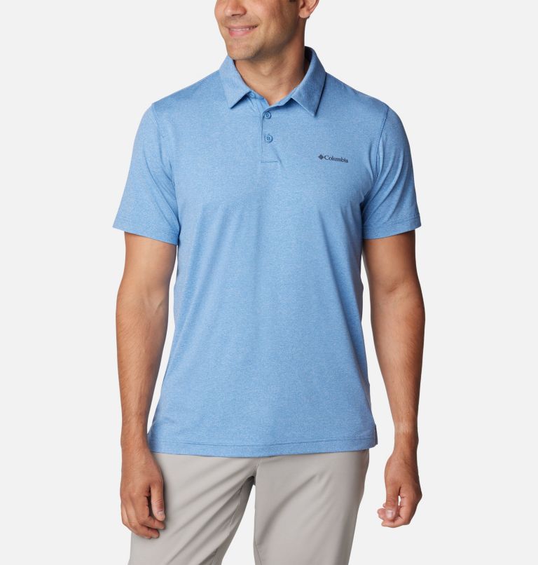 Men’s Tech Trail Polo Shirt, Color: Skyler Heather, image 1