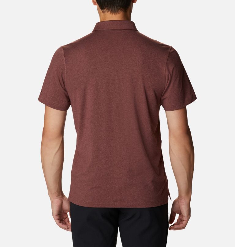 Thumbnail: Men’s Tech Trail Polo Shirt, Color: Light Raisin Heather, image 2