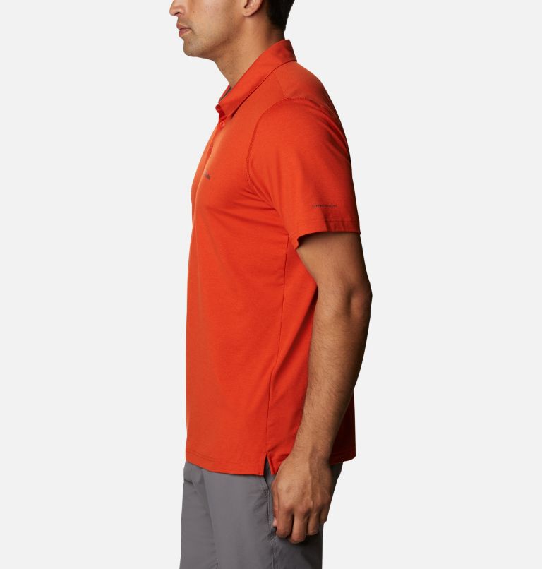 Men’s Tech Trail Polo Shirt, Color: Bonfire, image 3