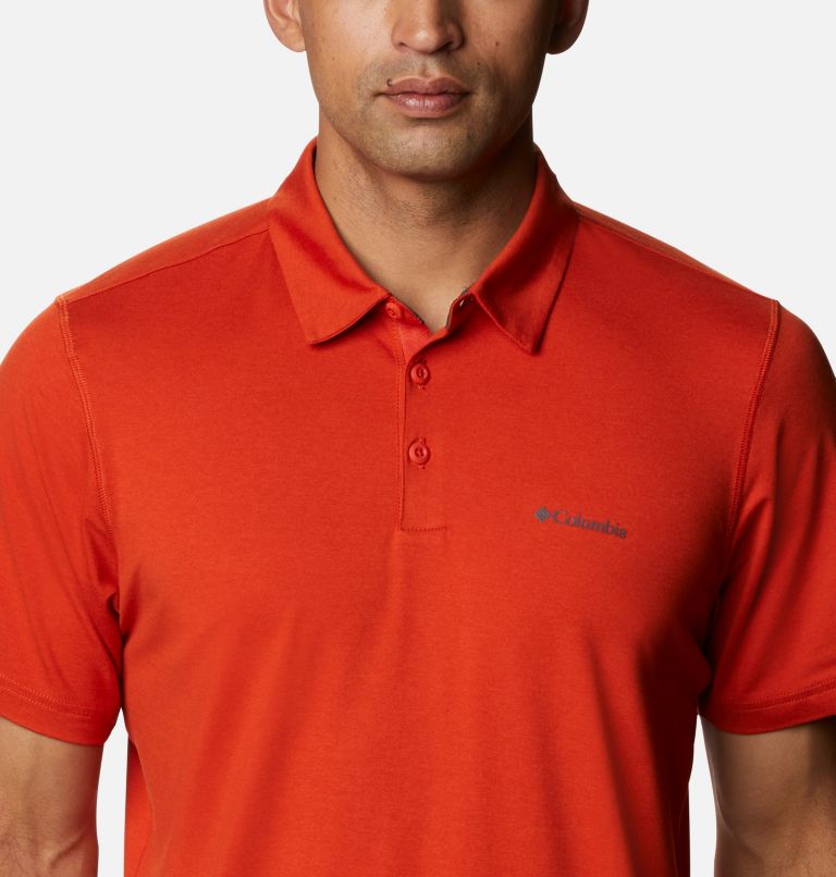 Men’s Tech Trail Polo Shirt, Color: Bonfire, image 4