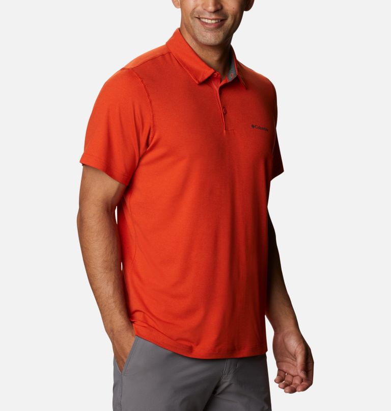 Men’s Tech Trail Polo Shirt, Color: Bonfire, image 5