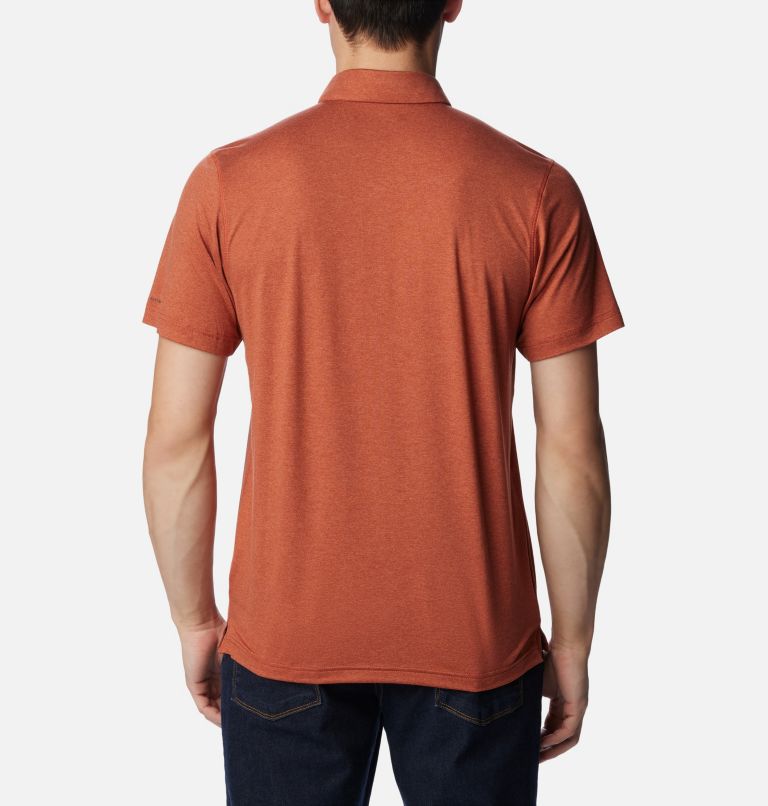 Polo Tech Trail pour homme, Color: Warp Red Heather, image 2