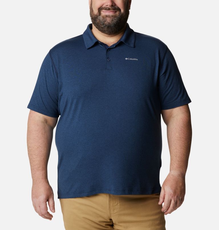 Men's Tech Trail Polo – Big, Color: Collegiate Navy Heather, image 1