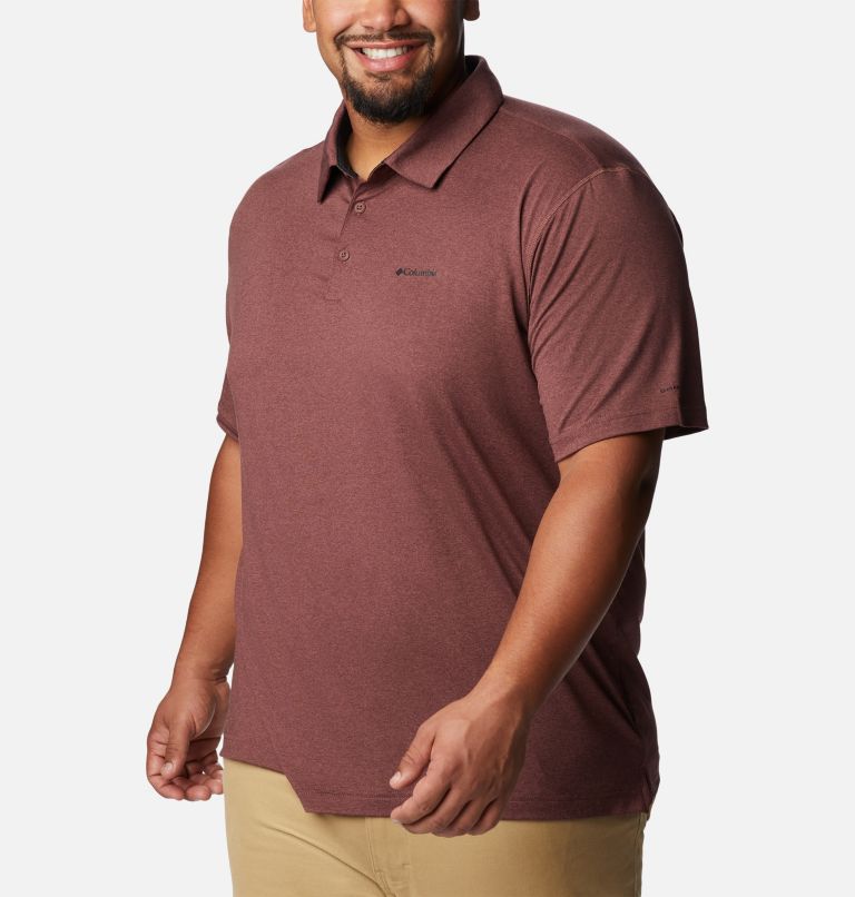 Polo Tech Trail pour homme – Tailles fortes, Color: Light Raisin Heather, image 5