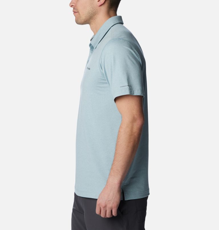 Men’s Tech Trail Polo Shirt - Tall, Color: Stone Blue Heather, image 3