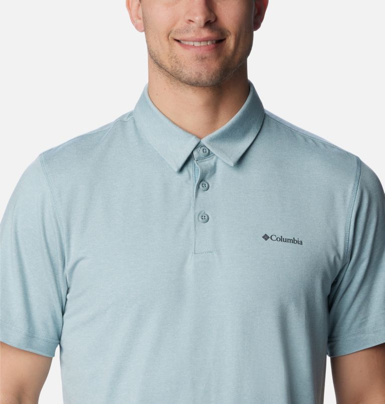 Men’s Tech Trail Polo Shirt - Tall, Color: Stone Blue Heather, image 4