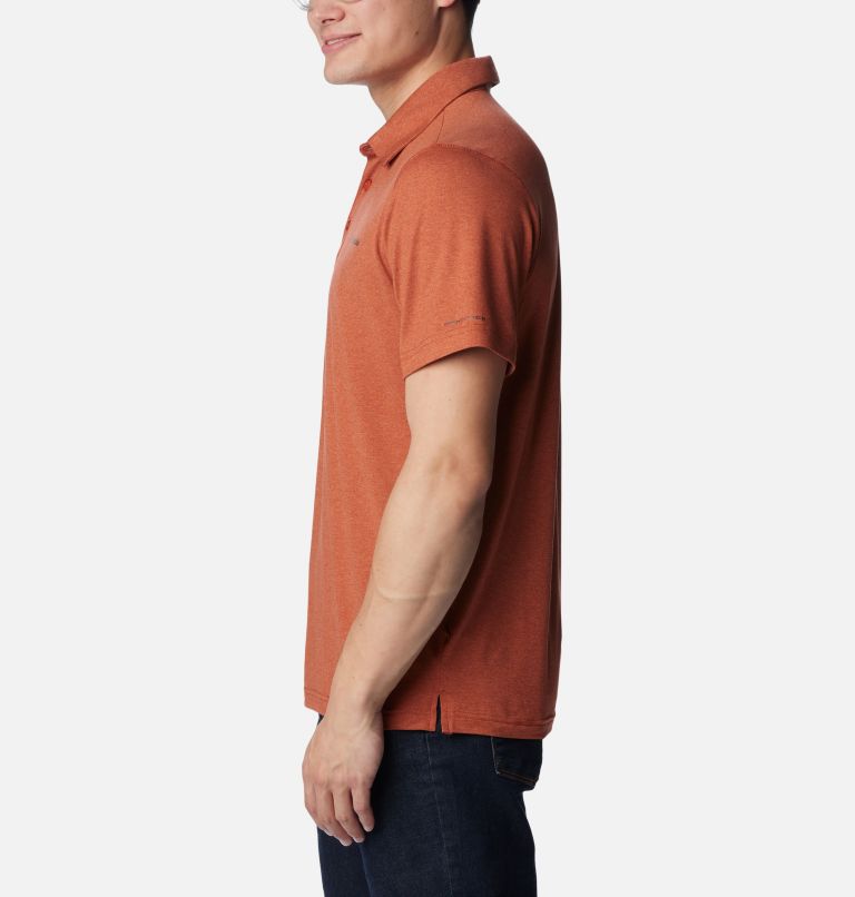 Men’s Tech Trail Polo Shirt - Tall, Color: Warp Red Heather, image 3