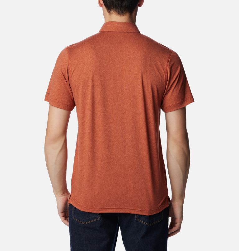 Men’s Tech Trail Polo Shirt - Tall, Color: Warp Red Heather, image 2
