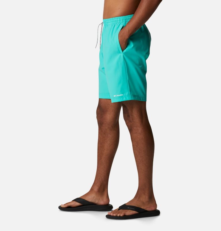 Thumbnail: Men's Summertide Stretch Shorts, Color: Electric Turquoise, image 3