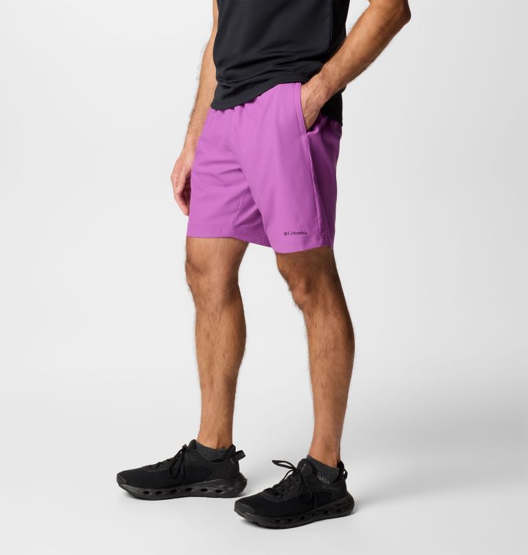 Men's Summertide Stretch Shorts, Color: Razzle, image 4