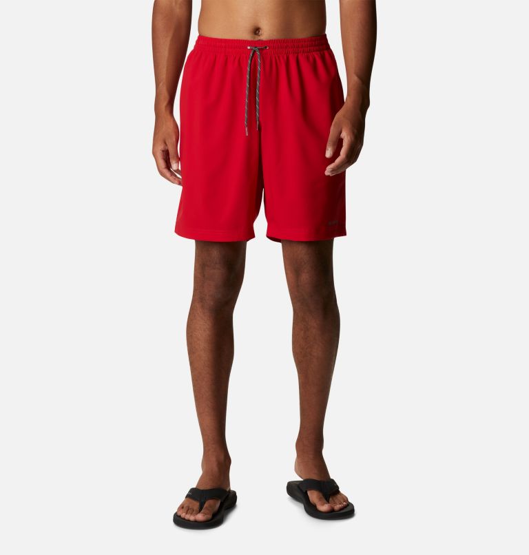 Men's Summertide Stretch Shorts, Color: Mountain Red, image 1