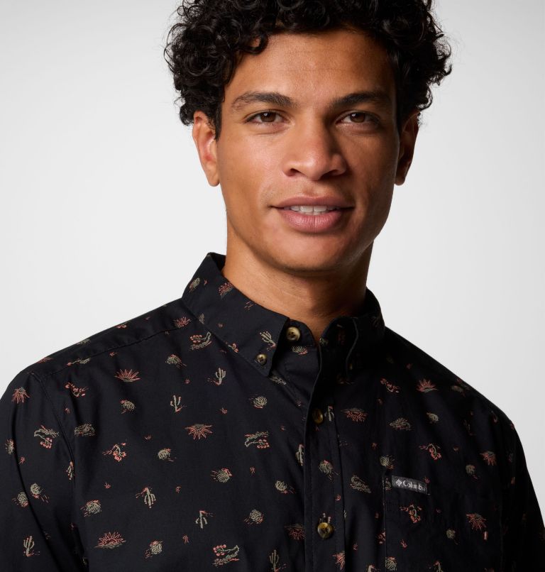 Men's Rapid Rivers Printed Short Sleeve Shirt, Color: Black Deserted, image 5