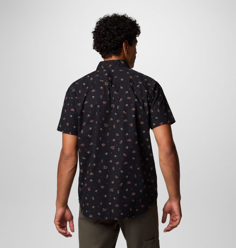 Men's Rapid Rivers Printed Short Sleeve Shirt, Color: Black Deserted, image 3