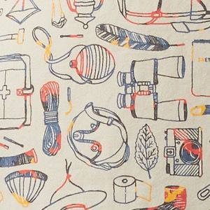 Fossil Camp Supplies Print