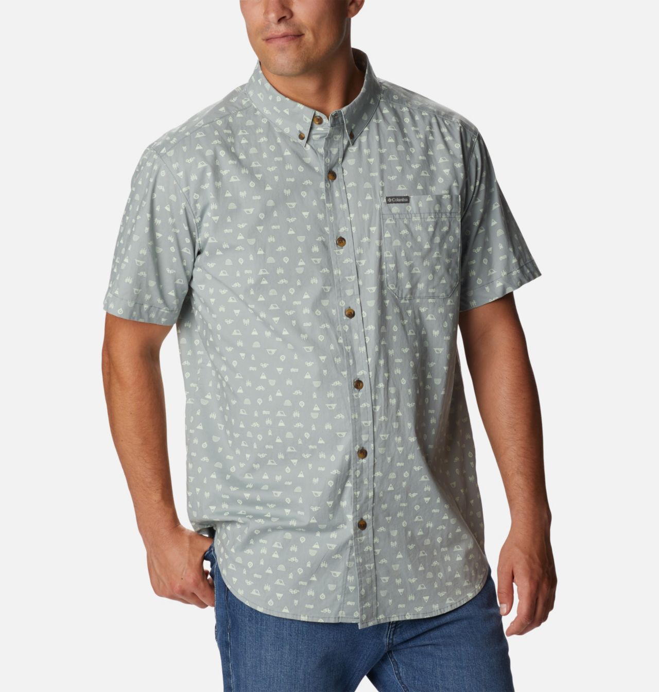 Men's Rapid Rivers™ Printed Short Sleeve Shirt – Tall 5