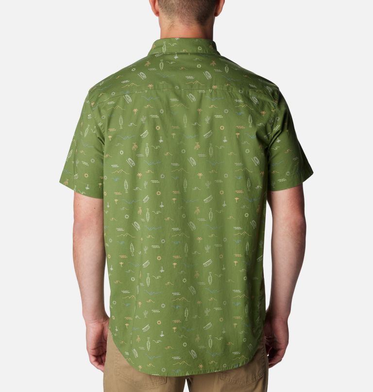 Men's Rapid Rivers Printed Short Sleeve Shirt, Color: Canteen Explorer, image 2