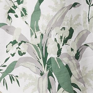 Thyme Green Magnolia Floral Print