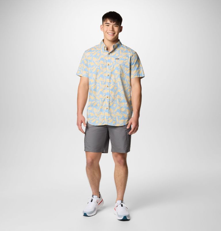 Chemise à manches courtes Rapid Rivers Printed Homme, Color: Ripple Blue Vined, image 2