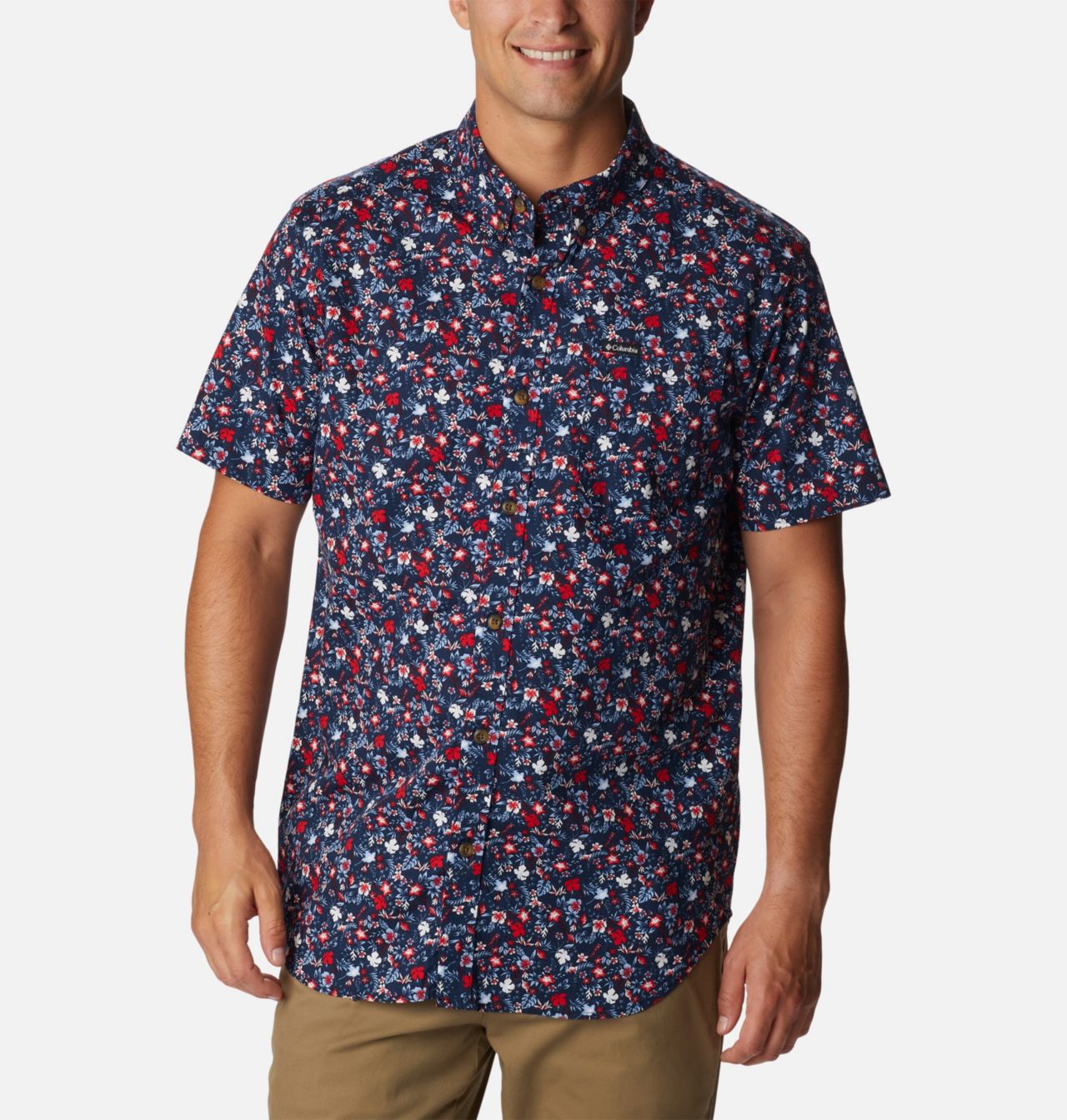 Chemise à manches courtes imprimée Rapid Rivers™ pour homme – Grandes tailles 1