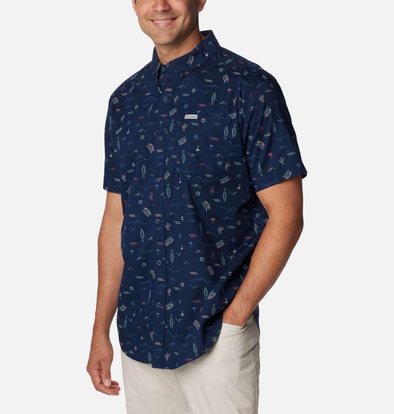 Men's Rapid Rivers™ Printed Short Sleeve Shirt | 468 | L 5
