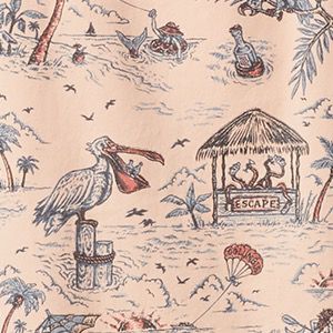 Light Coral Lost in Paradise Print